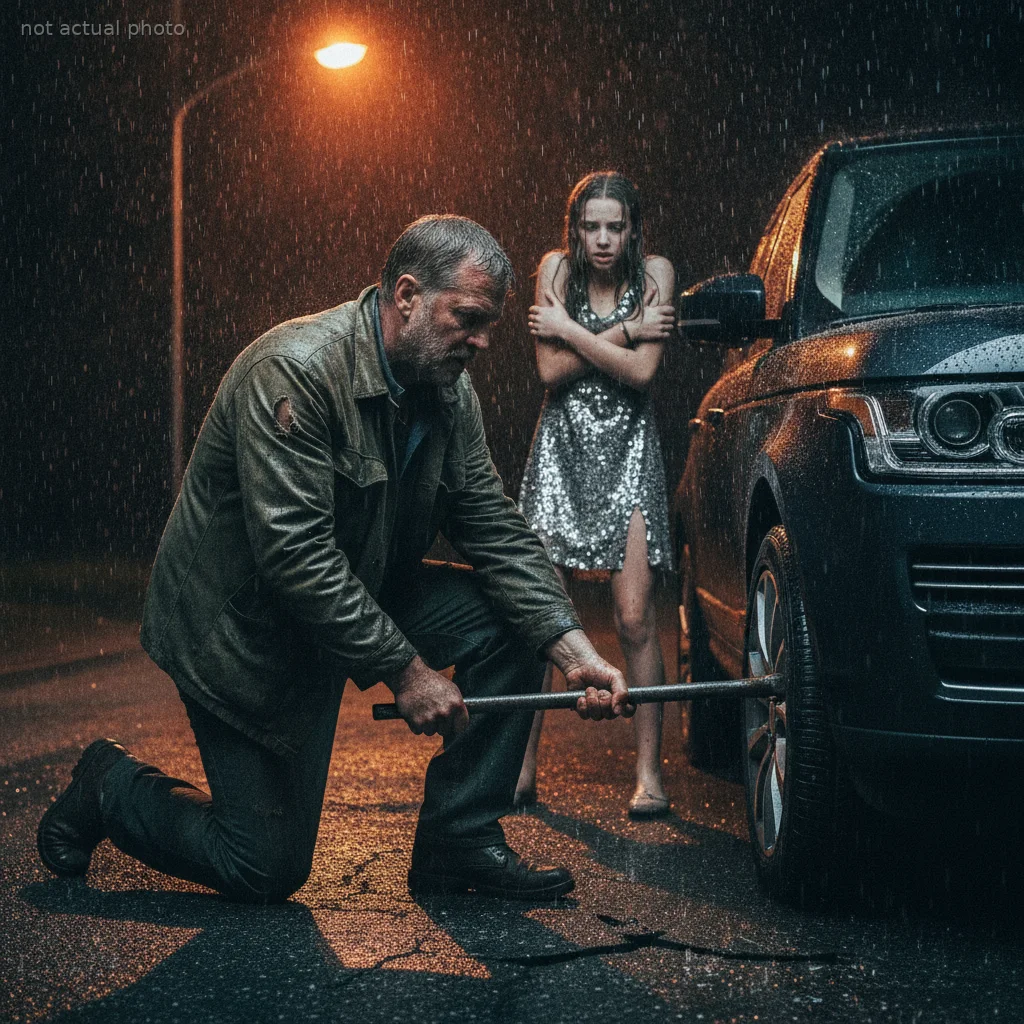 My Ripped Knuckles Fixed a Teen's Flat Tire in the Freezing Rain — Then Her Billionaire Mother Tracked Me Down