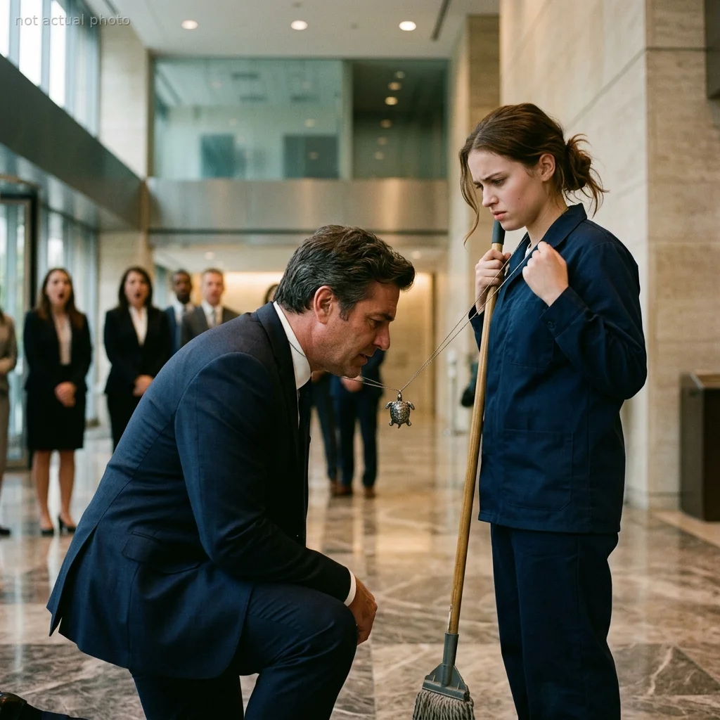 My Boss Humiliated Me Over A Spilled Bucket—But The CEO Recognized My Pendant