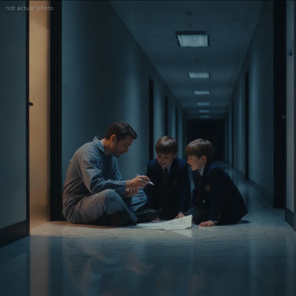 I Was the Night Janitor — Until the CEO Caught Me Secretly Teaching Her Twins