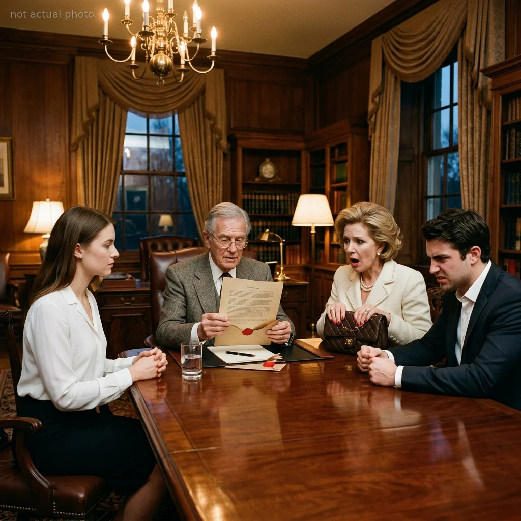 My Stepmom Smirked at My Father’s Will Reading — Until the Lawyer Opened the Red Envelope