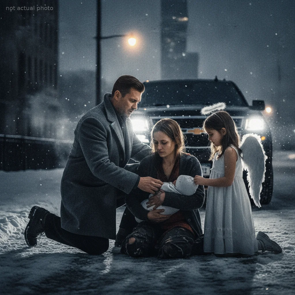 My Daughter Made Me Stop In The Freezing Cold — What She Did Next Broke My Hardened Heart