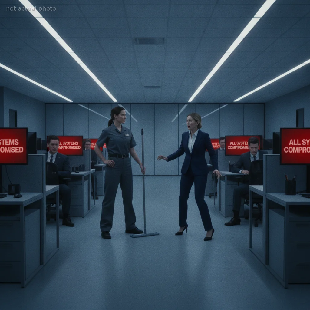 My Boss Fired The Janitor In Front Of Everyone — Then Every Screen On The Floor Lit Up