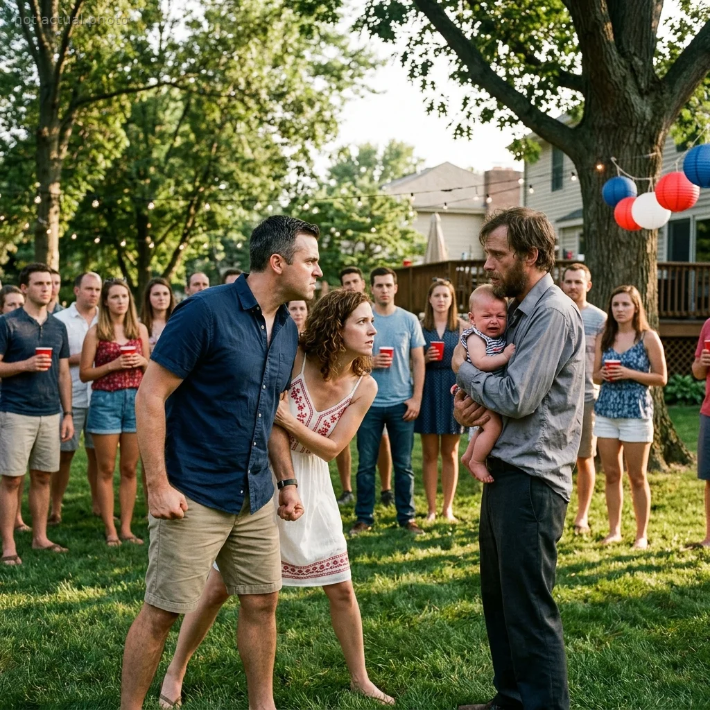 My Wife Reported A Scammer Years Ago — Then He Showed Up At Our BBQ Holding Our Baby
