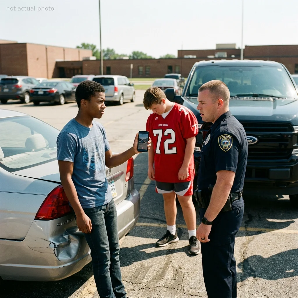 An Entitled Kid Destroyed My Parked Car And Brought His Cop Dad To Frame Me — But I Had A Secret Weapon