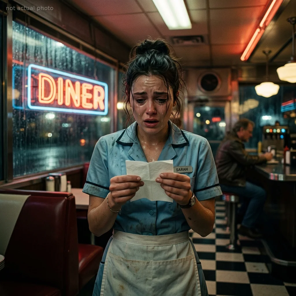My Quiet Diner Customer Left A Folded Napkin — What I Found Inside Left Me Speechless