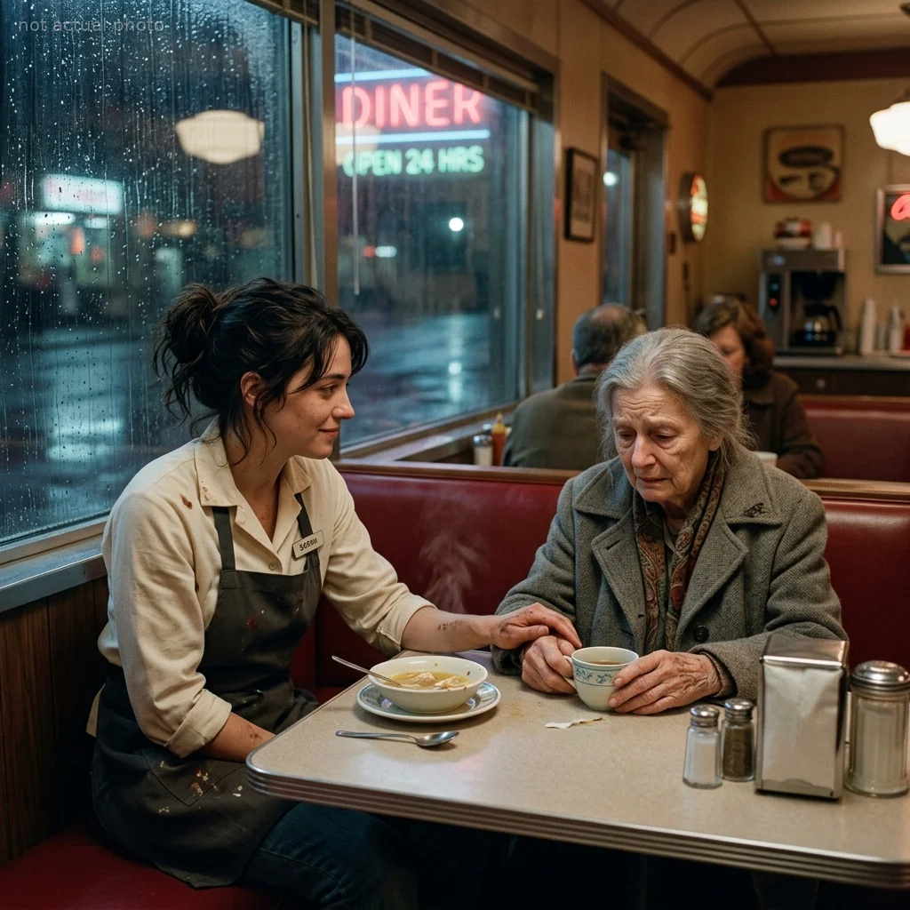 I fed a broke, elderly woman for a year — until a billionaire crashed through our diner doors and called her