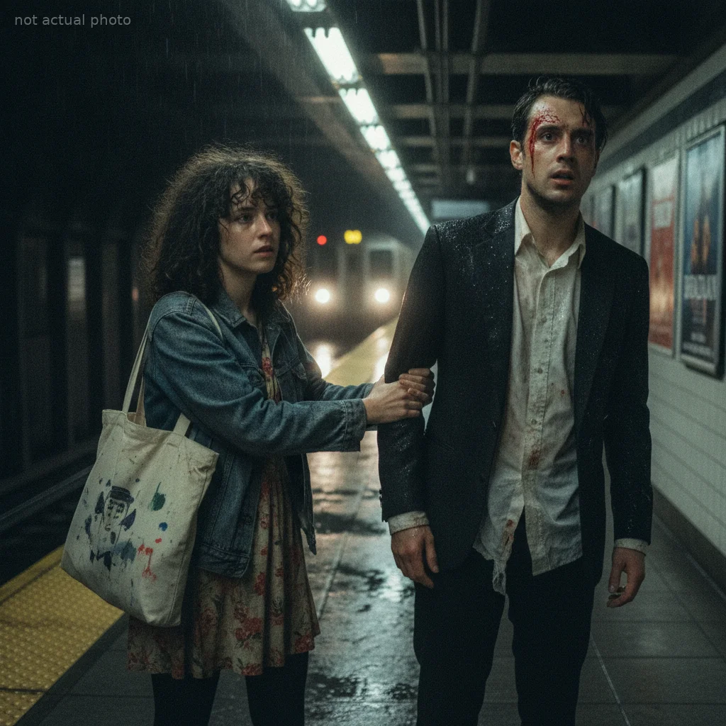 I Rescued a Bleeding Stranger in the Subway — Then I Saw His Face on Every Billboard in Times Square