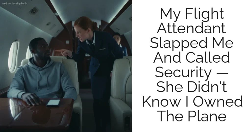 My Flight Attendant Slapped Me And Called Security — She Didn't Know I Owned The Plane