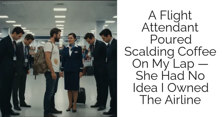 A Flight Attendant Poured Scalding Coffee On My Lap — She Had No Idea I Owned The Airline