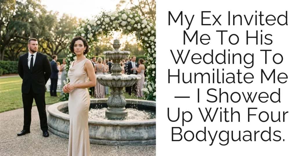 My Ex Invited Me To His Wedding To Humiliate Me — I Showed Up With Four Bodyguards.