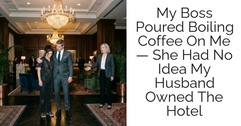 My Boss Poured Boiling Coffee On Me — She Had No Idea My Husband Owned The Hotel