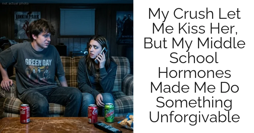 My Crush Let Me Kiss Her, But My Middle School Hormones Made Me Do Something Unforgivable