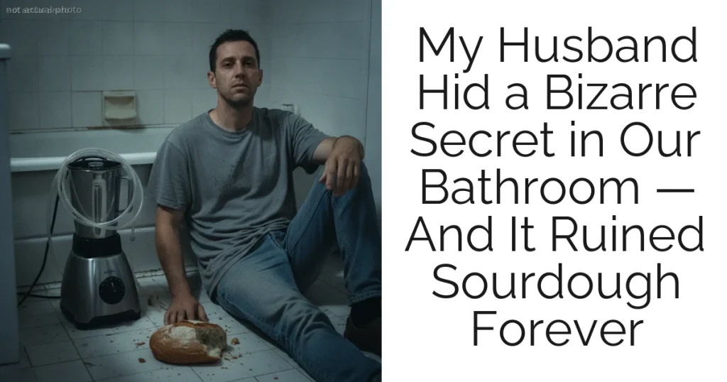 My Husband Hid a Bizarre Secret in Our Bathroom — And It Ruined Sourdough Forever