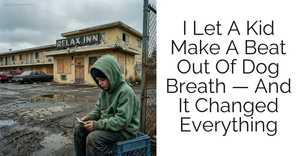I Let A Kid Make A Beat Out Of Dog Breath — And It Changed Everything