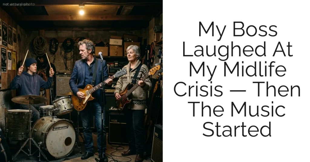 My Boss Laughed At My Midlife Crisis — Then The Music Started