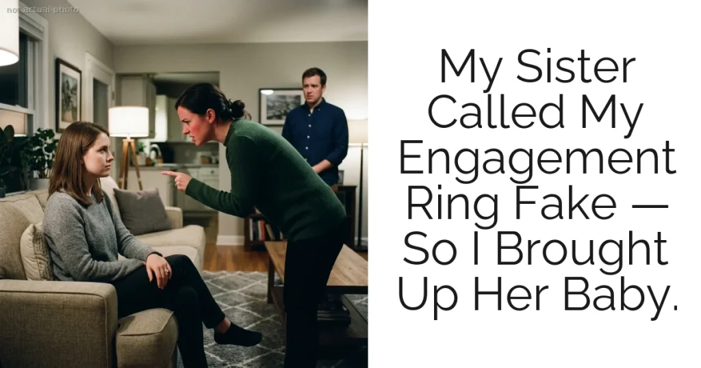 My Sister Called My Engagement Ring Fake — So I Brought Up Her Baby.