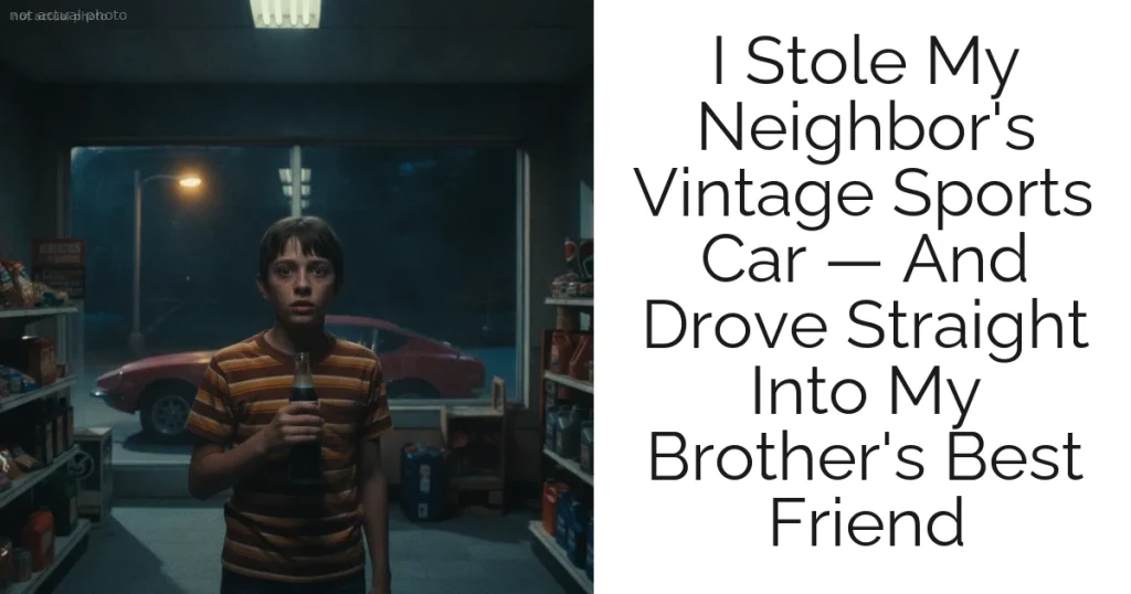 I Stole My Neighbor's Vintage Sports Car — And Drove Straight Into My Brother's Best Friend
