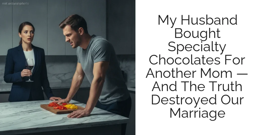 My Husband Bought Specialty Chocolates For Another Mom — And The Truth Destroyed Our Marriage