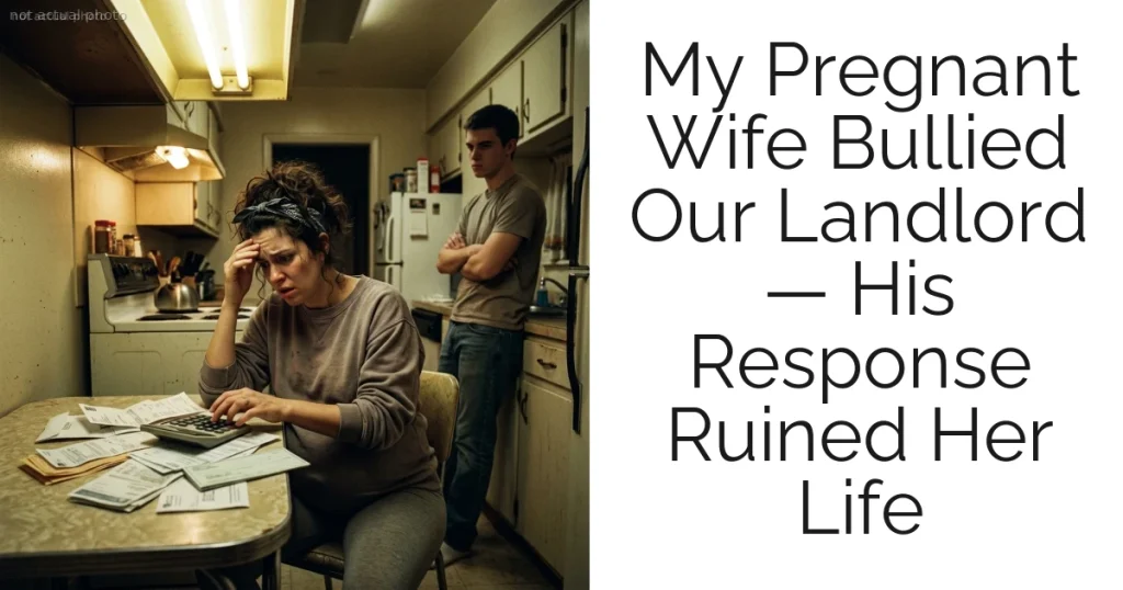 My Pregnant Wife Bullied Our Landlord — His Response Ruined Her Life