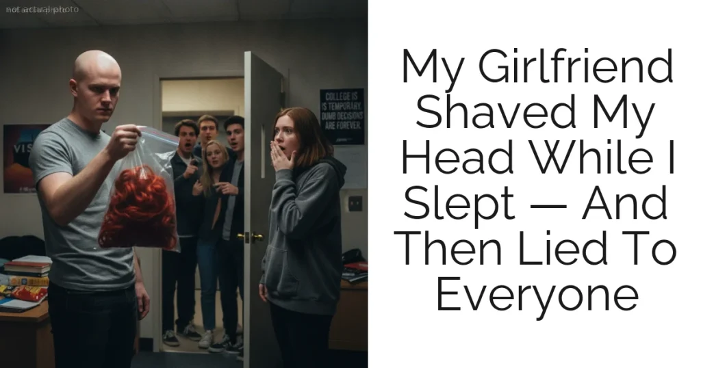 My Girlfriend Shaved My Head While I Slept — And Then Lied To Everyone