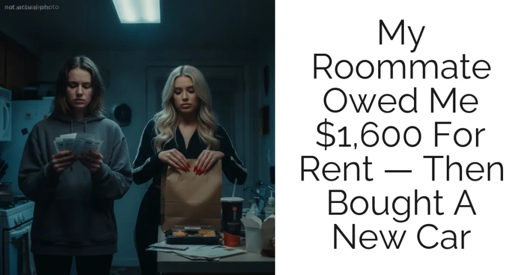 My Roommate Owed Me $1,600 For Rent — Then Bought A New Car