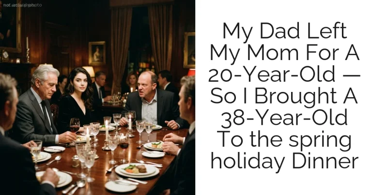 My Dad Left My Mom For A 20-Year-Old — So I Brought A 38-Year-Old To the spring holiday Dinner