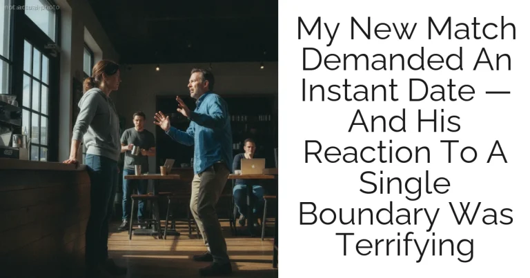 My New Match Demanded An Instant Date — And His Reaction To A Single Boundary Was Terrifying