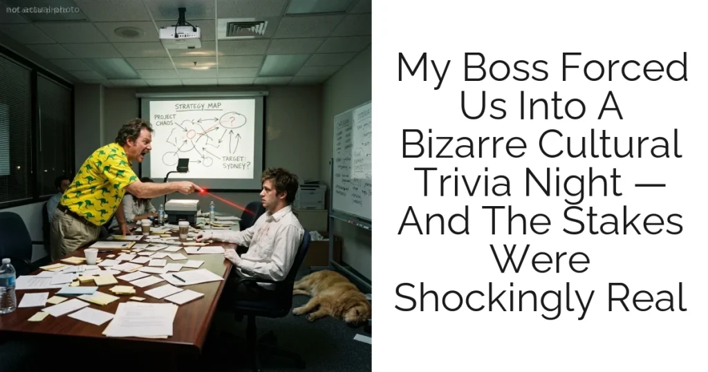 My Boss Forced Us Into A Bizarre Cultural Trivia Night — And The Stakes Were Shockingly Real