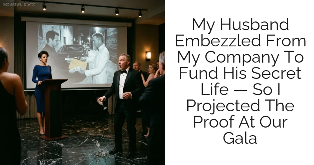 My Husband Embezzled From My Company To Fund His Secret Life — So I Projected The Proof At Our Gala