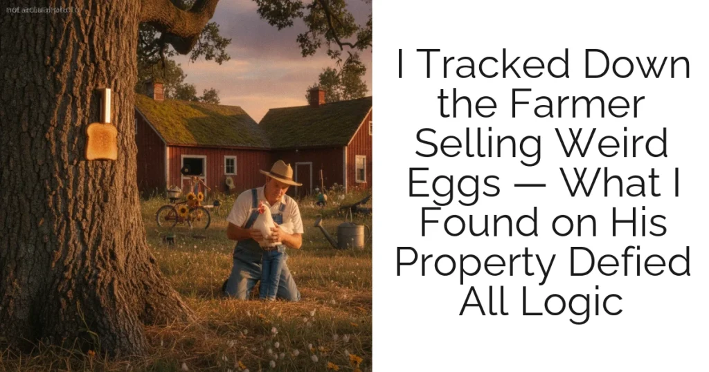 I Tracked Down the Farmer Selling Weird Eggs — What I Found on His Property Defied All Logic