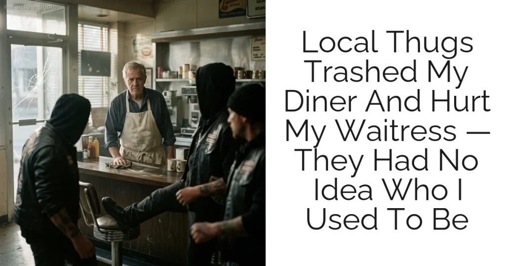 Local Thugs Trashed My Diner And Hurt My Waitress — They Had No Idea Who I Used To Be