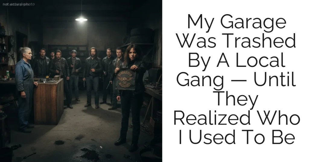 My Garage Was Trashed By A Local Gang — Until They Realized Who I Used To Be