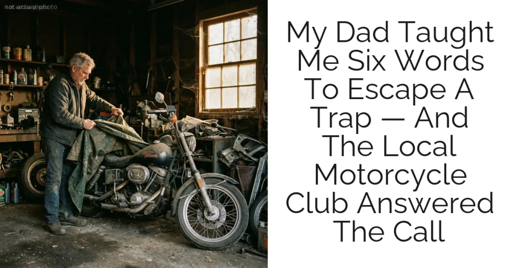 My Dad Taught Me Six Words To Escape A Trap — And The Local Motorcycle Club Answered The Call