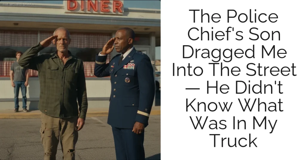 The Police Chief's Son Dragged Me Into The Street — He Didn't Know What Was In My Truck