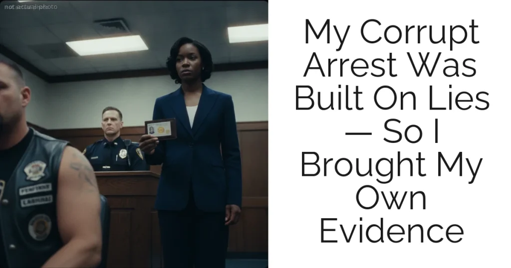 My Corrupt Arrest Was Built On Lies — So I Brought My Own Evidence