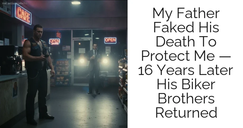 My Father Faked His Death To Protect Me — 16 Years Later His Biker Brothers Returned
