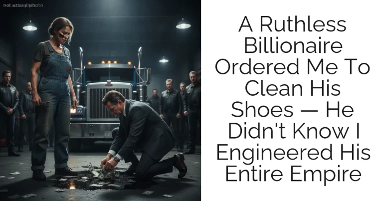 A Ruthless Billionaire Ordered Me To Clean His Shoes — He Didn't Know I Engineered His Entire Empire