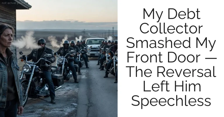 My Debt Collector Smashed My Front Door — The Reversal Left Him Speechless