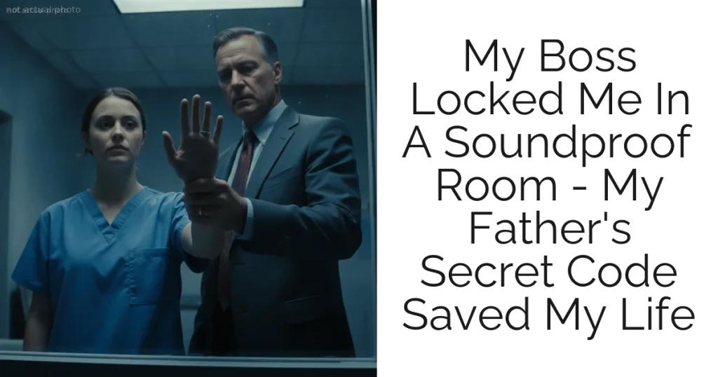 My Boss Locked Me In A Soundproof Room - My Father's Secret Code Saved My Life