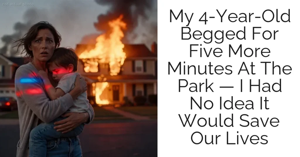 My 4-Year-Old Begged For Five More Minutes At The Park — I Had No Idea It Would Save Our Lives