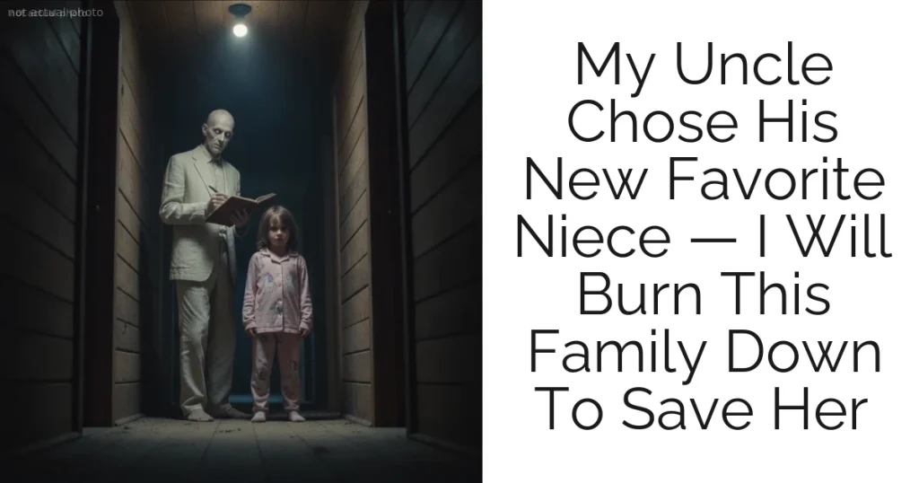 My Uncle Chose His New Favorite Niece — I Will Burn This Family Down To Save Her
