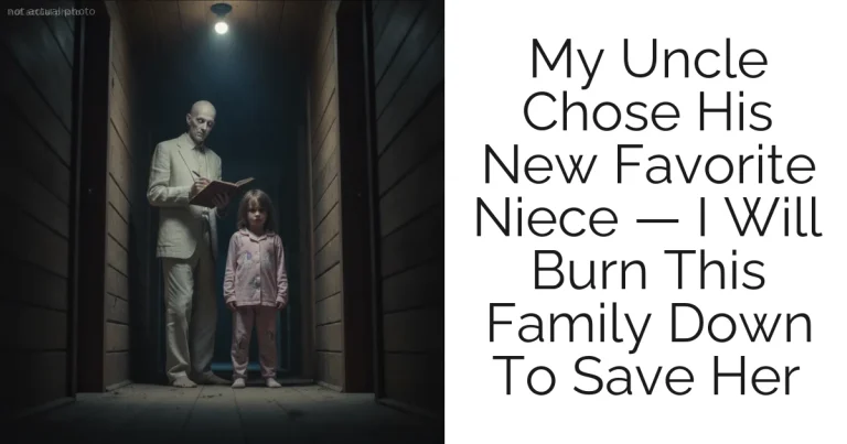 My Uncle Chose His New Favorite Niece — I Will Burn This Family Down To Save Her