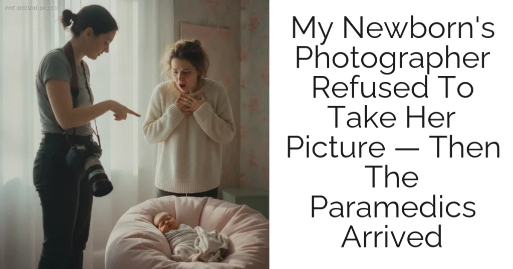 My Newborn's Photographer Refused To Take Her Picture — Then The Paramedics Arrived