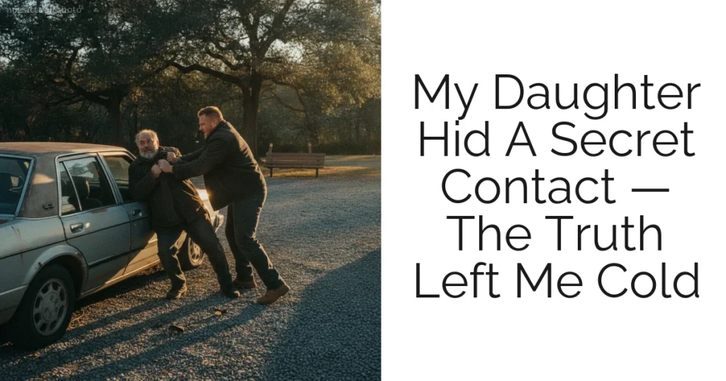 My Daughter Hid A Secret Contact — The Truth Left Me Cold