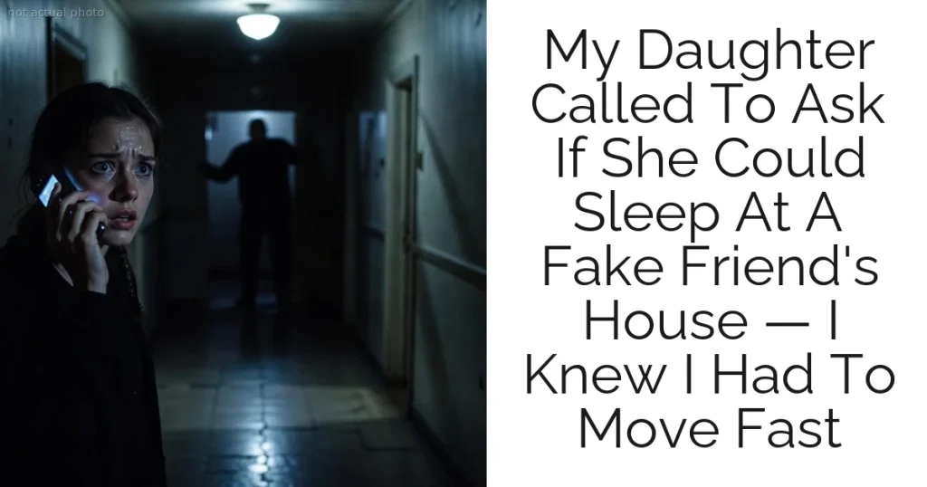 My Daughter Called To Ask If She Could Sleep At A Fake Friend's House — I Knew I Had To Move Fast