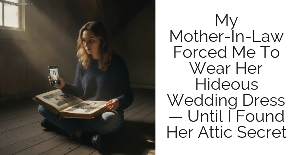 My Mother-In-Law Forced Me To Wear Her Hideous Wedding Dress — Until I Found Her Attic Secret