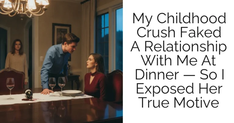 My Childhood Crush Faked A Relationship With Me At Dinner — So I Exposed Her True Motive