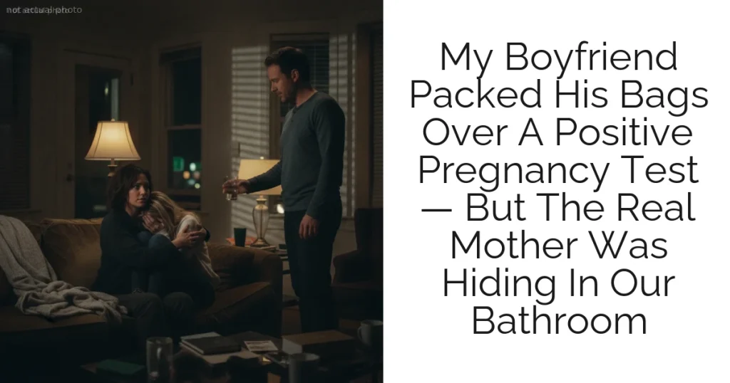 My Boyfriend Packed His Bags Over A Positive Pregnancy Test — But The Real Mother Was Hiding In Our Bathroom