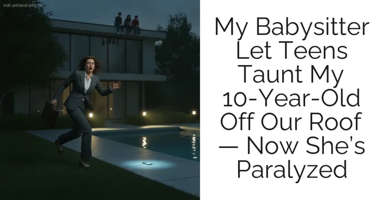 My Babysitter Let Teens Taunt My 10-Year-Old Off Our Roof — Now She’s Paralyzed