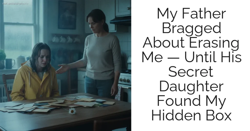 My Father Bragged About Erasing Me — Until His Secret Daughter Found My Hidden Box